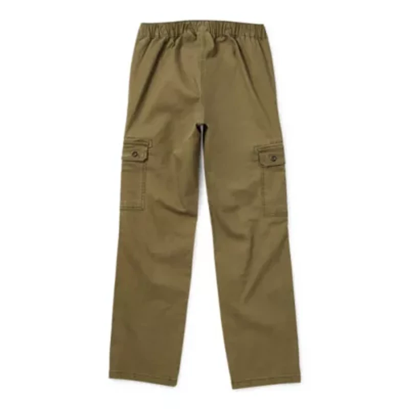 St. John's Bay Mens Adaptive Stretch Fabric Easy-on + Easy-off Seated Wear Straight Fit Cargo Pant