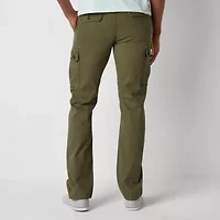 St. John's Bay Dexterity Mens Adaptive Stretch Fabric Easy-on + Easy-off Straight Fit Cargo Pant