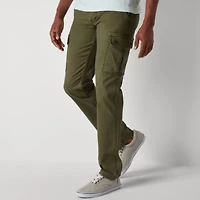 St. John's Bay Dexterity Mens Adaptive Stretch Fabric Easy-on + Easy-off Straight Fit Cargo Pant