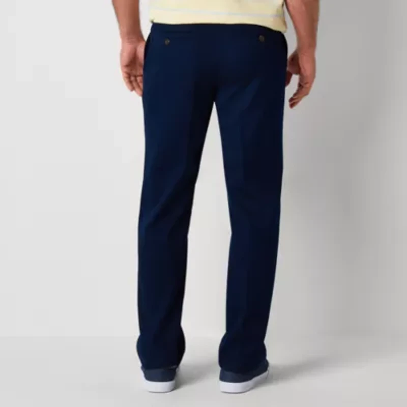 St. John's Bay Universal Wrinkle Free Easy Care Mens Classic Fit Flat Front Pant