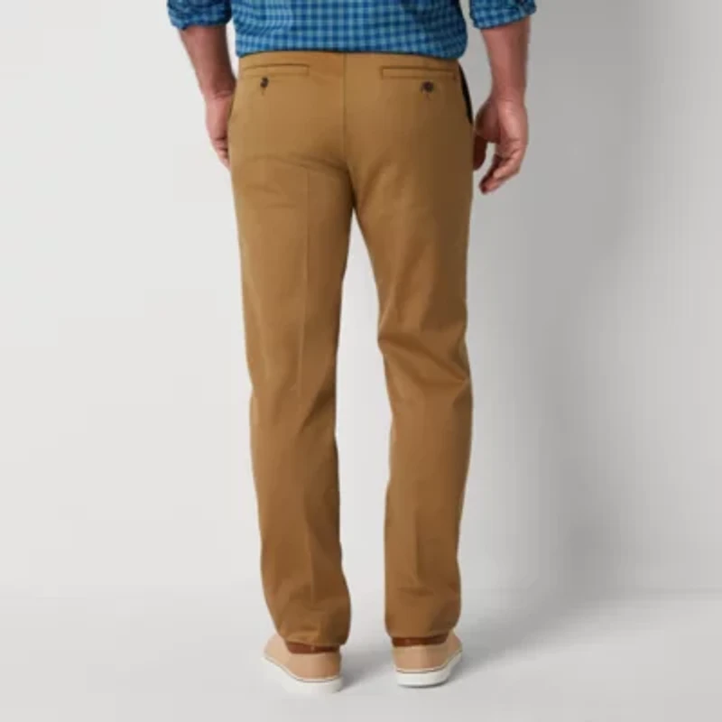 St. John's Bay Universal Wrinkle Free Easy Care Mens Classic Fit Flat Front Pant