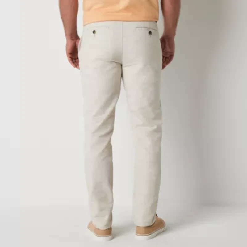 St. John's Bay Chambray Mens Slim Fit Flat Front Pant