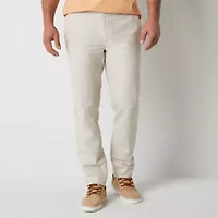 St. John's Bay Chambray Mens Slim Fit Flat Front Pant