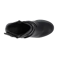 Journee Collection Womens Strap Stacked Heel Booties