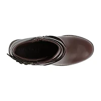 Journee Collection Womens Strap Stacked Heel Booties