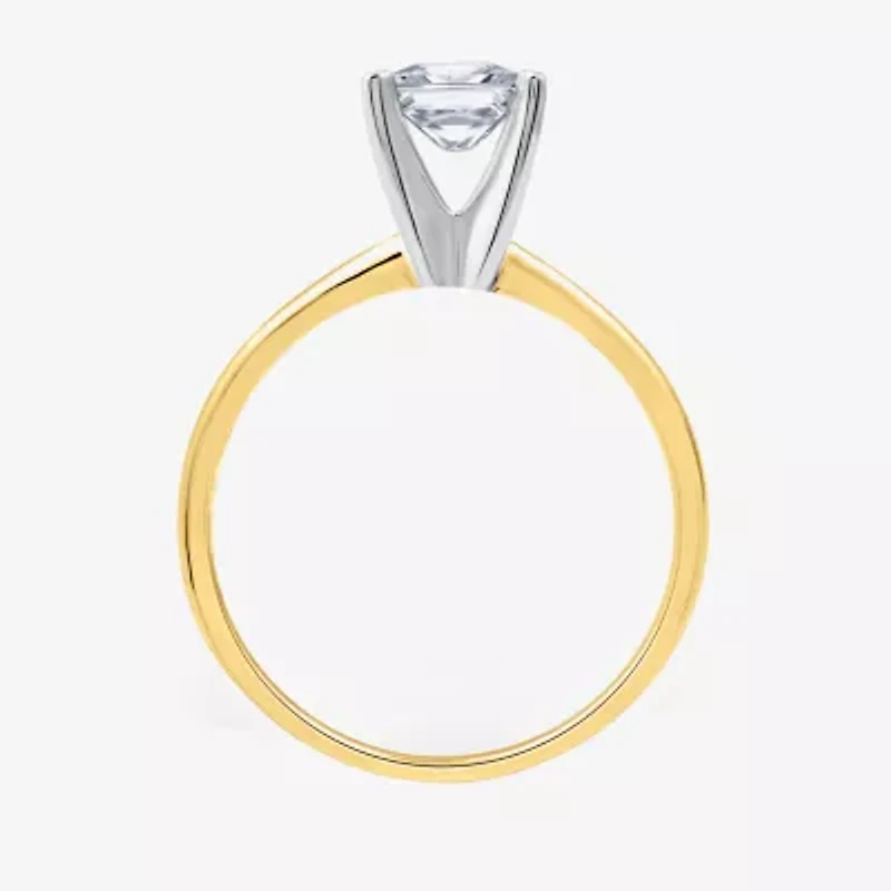 1 CT. Lab-Grown (G-H / SI1-SI2) Diamond Princess-cut Solitaire Engagement Ring 10K Gold