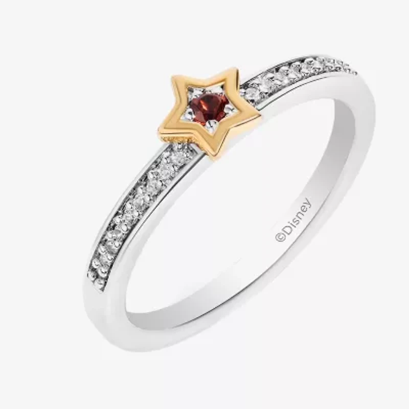 Disney Jewels Collection Womens Diamond Accent Natural White 14K Gold Over Silver Dumbo Cocktail Ring