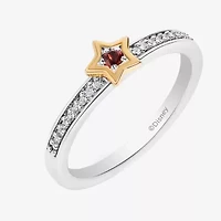 Disney Jewels Collection Womens Diamond Accent Natural White 14K Gold Over Silver Dumbo Cocktail Ring