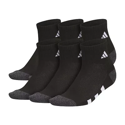 adidas Little & Big Kid Boys 6 Pair Quarter Ankle Socks