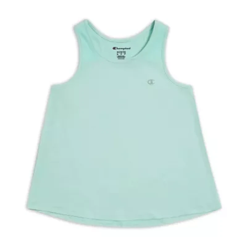 Champion Big Kid Girls Crew Neck Moisture Wicking Sleeveless Active Tank Top