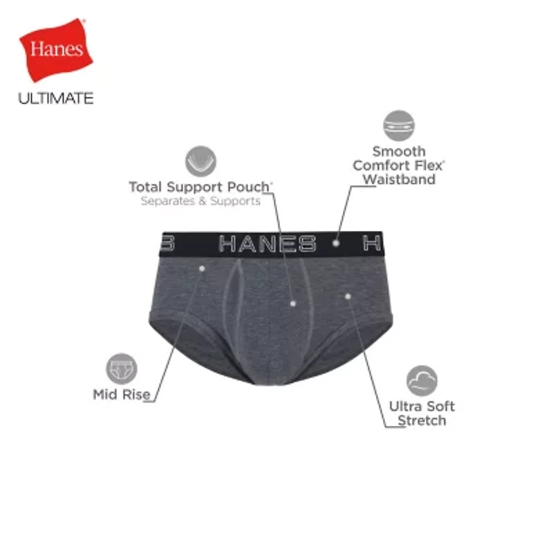 Hanes Comfort Flex Fit Total Support Pouch Mens 5 Pack Briefs Ufsbe5