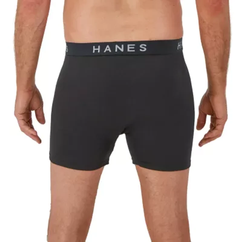 Hanes Ultimate Comfort Blend Mens 4 Pack Boxer Briefs Ubbba4