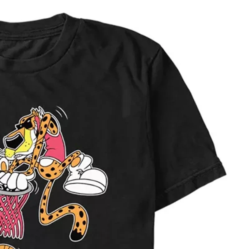 Mens Crew Neck Short Sleeve Regular Fit Cheetos Graphic T-Shirt