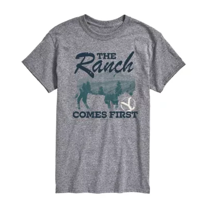 Mens Short Sleeve Yellowstone Graphic T-Shirt