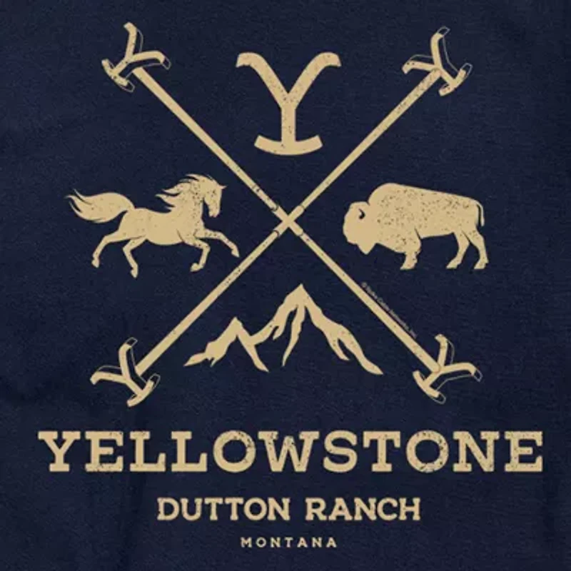 Mens Short Sleeve Yellowstone Graphic T-Shirt