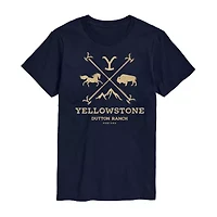 Mens Short Sleeve Yellowstone Graphic T-Shirt