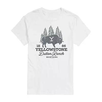 Mens Short Sleeve Yellowstone Graphic T-Shirt