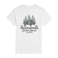 Mens Short Sleeve Yellowstone Graphic T-Shirt