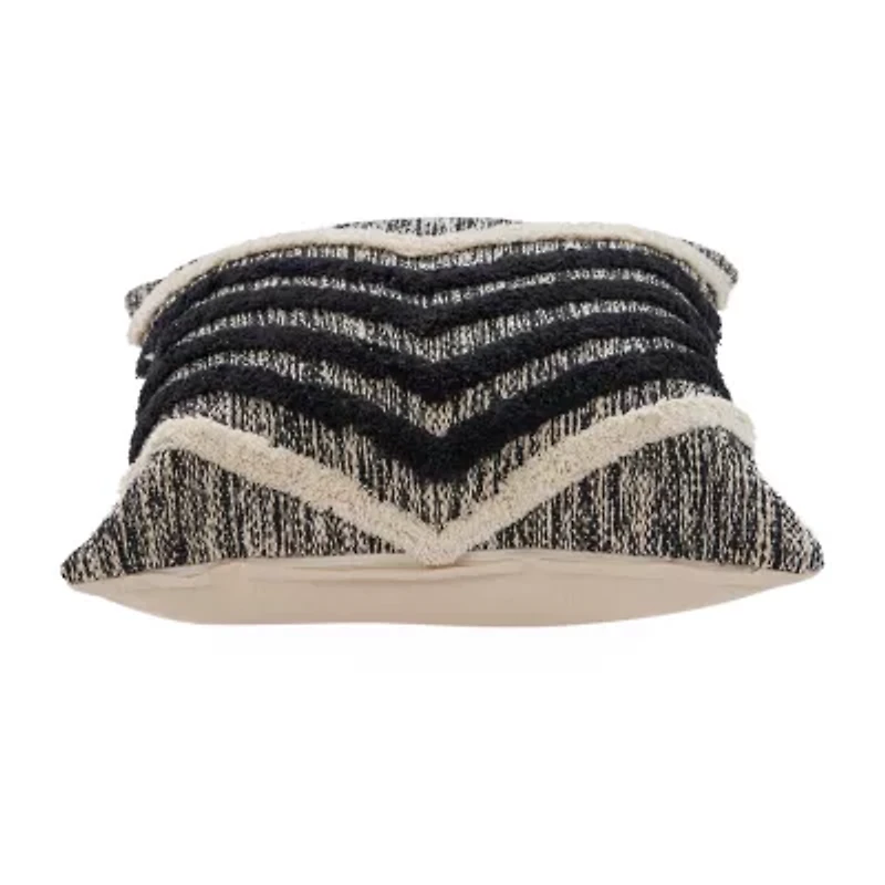 LR Home Maymis Chevron Square Throw Pillow