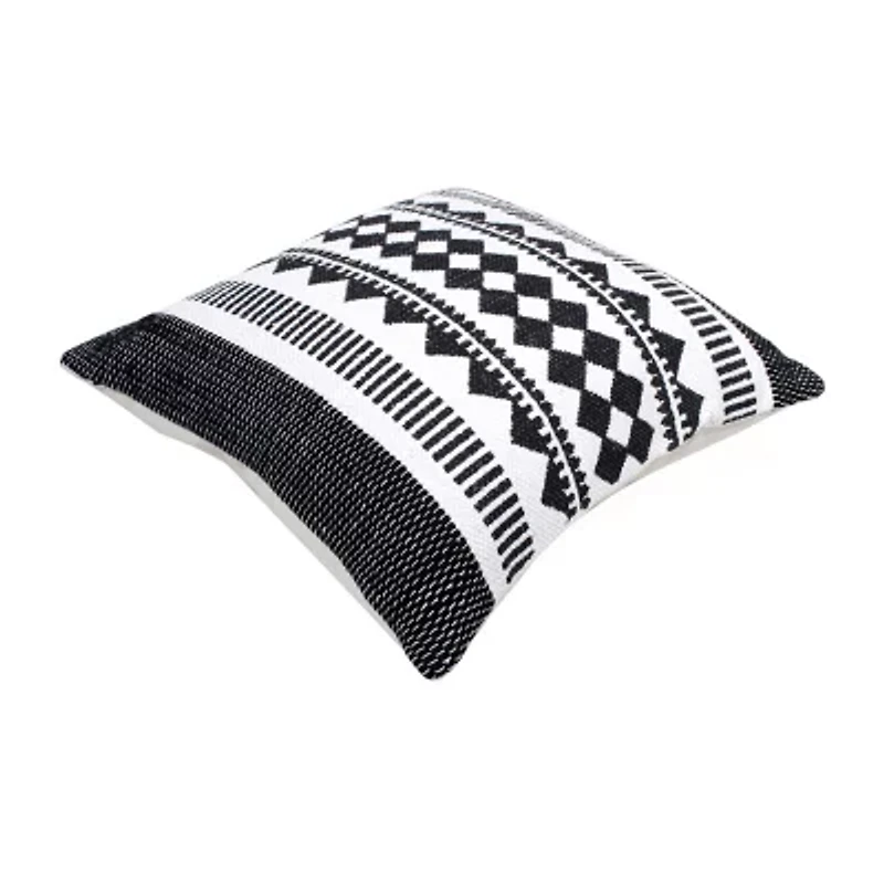 LR Home Koum Geometric Square Throw Pillow