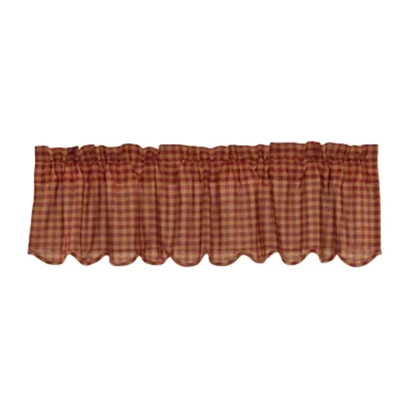 Vhc Brands Country Check Rod Pocket Valance