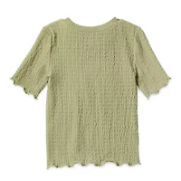 Okie Dokie Toddler & Little Girls Round Neck Short Sleeve T-Shirt