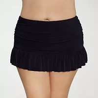 Liz Claiborne Womens Plus Swim Skirt