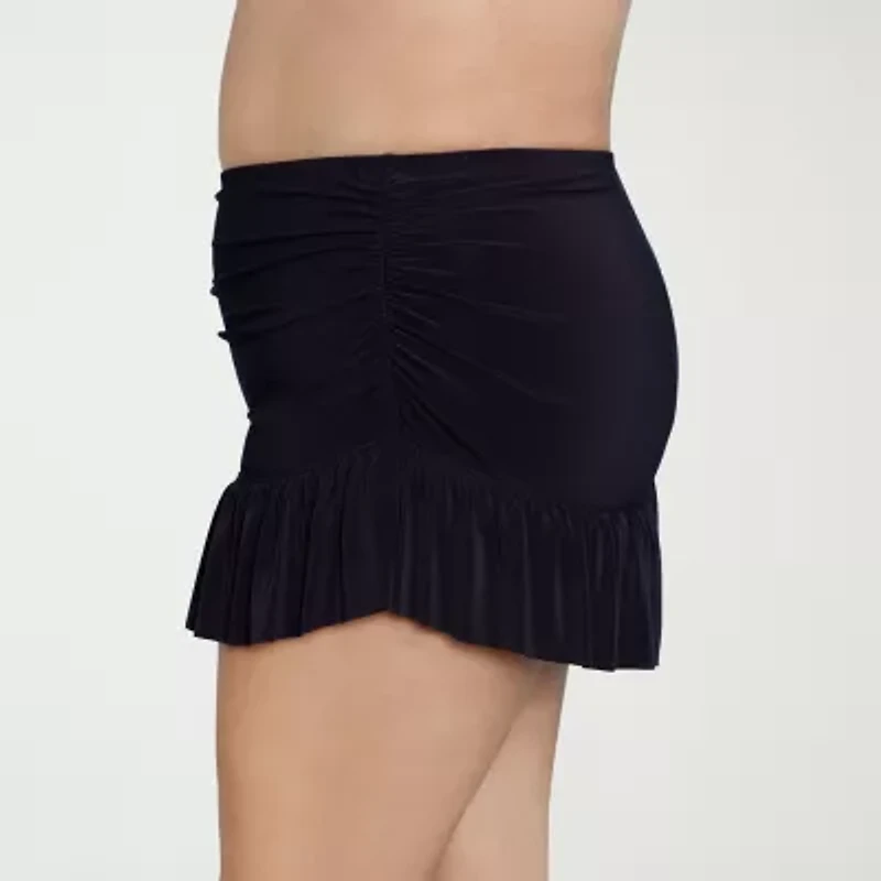 Liz Claiborne Womens Plus Swim Skirt