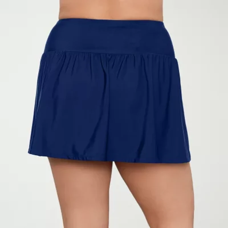 Liz Claiborne Womens Plus Swim Skirt