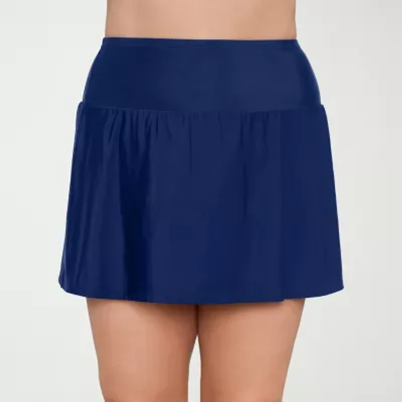 Liz Claiborne Womens Plus Swim Skirt