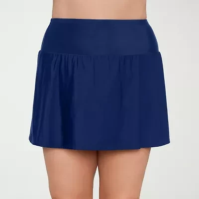 Liz Claiborne Womens Plus Swim Skirt