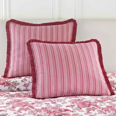 Laurel Manor Toile Garden Cotton Euro Sham