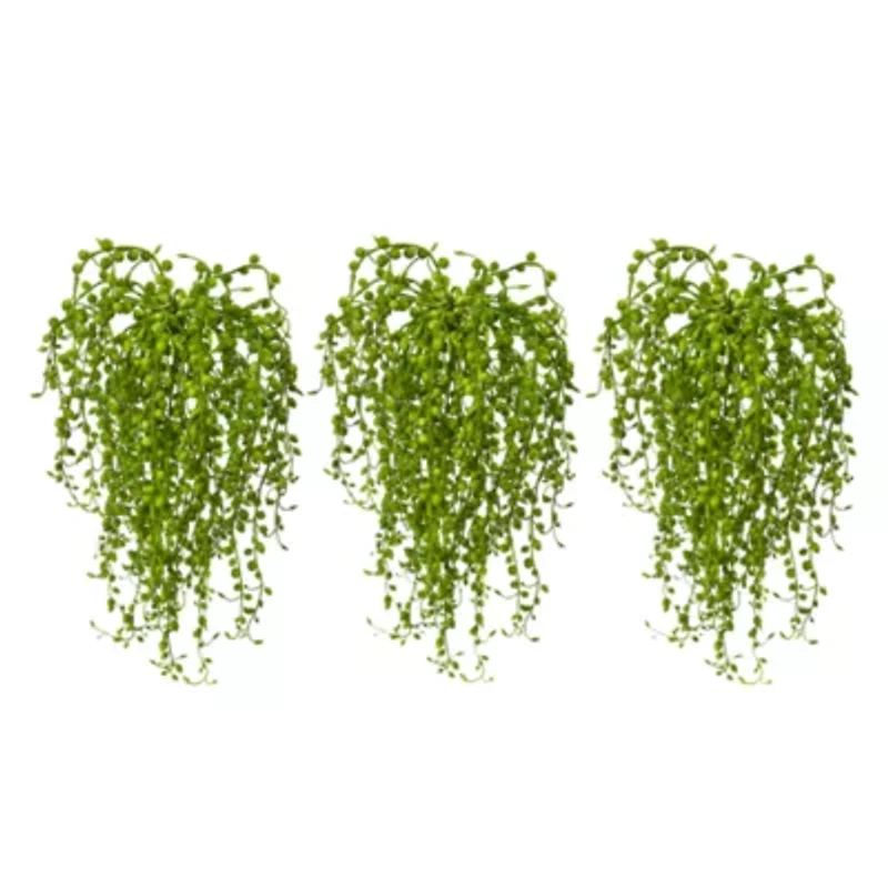 Senecio Artificial Succulent Plant; Set of 3
