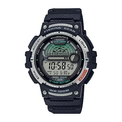 Casio Mens Multi-Function Digital Black Strap Watch Ws1200h1avos