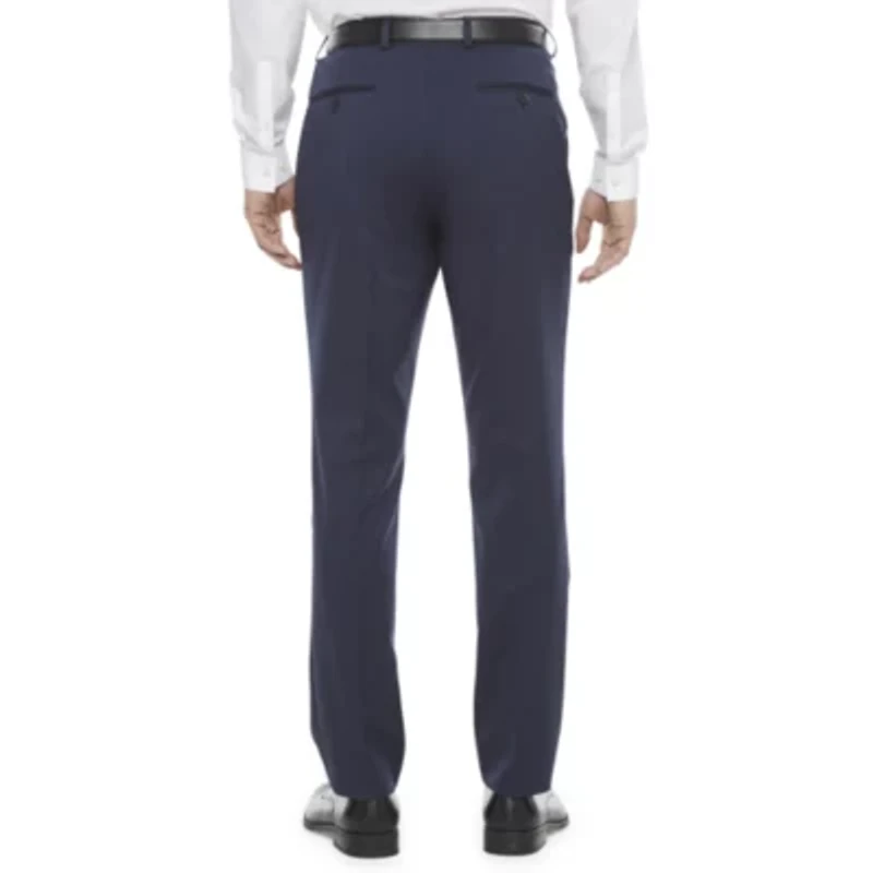 J. Ferrar Ultra Comfort Mens Stretch Fabric Slim Fit Flat Front Suit Pant