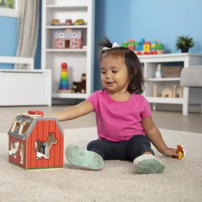 Melissa & Doug Take-Along Sorting Barn Toy Tool
