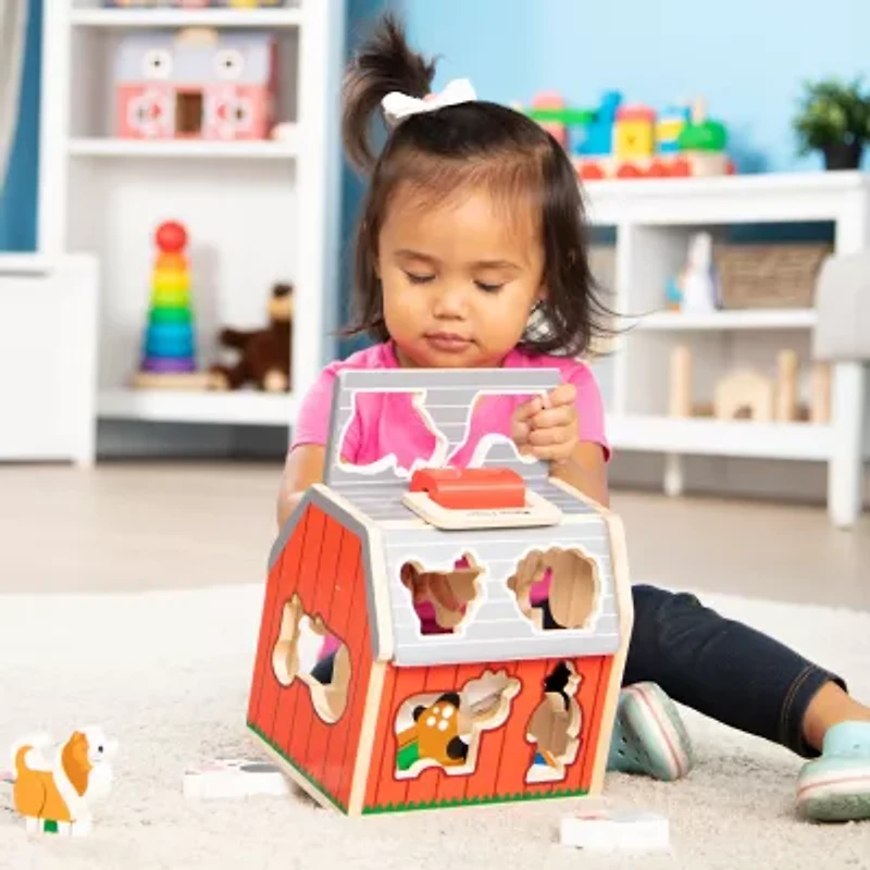 Melissa & Doug Take-Along Sorting Barn Toy Tool