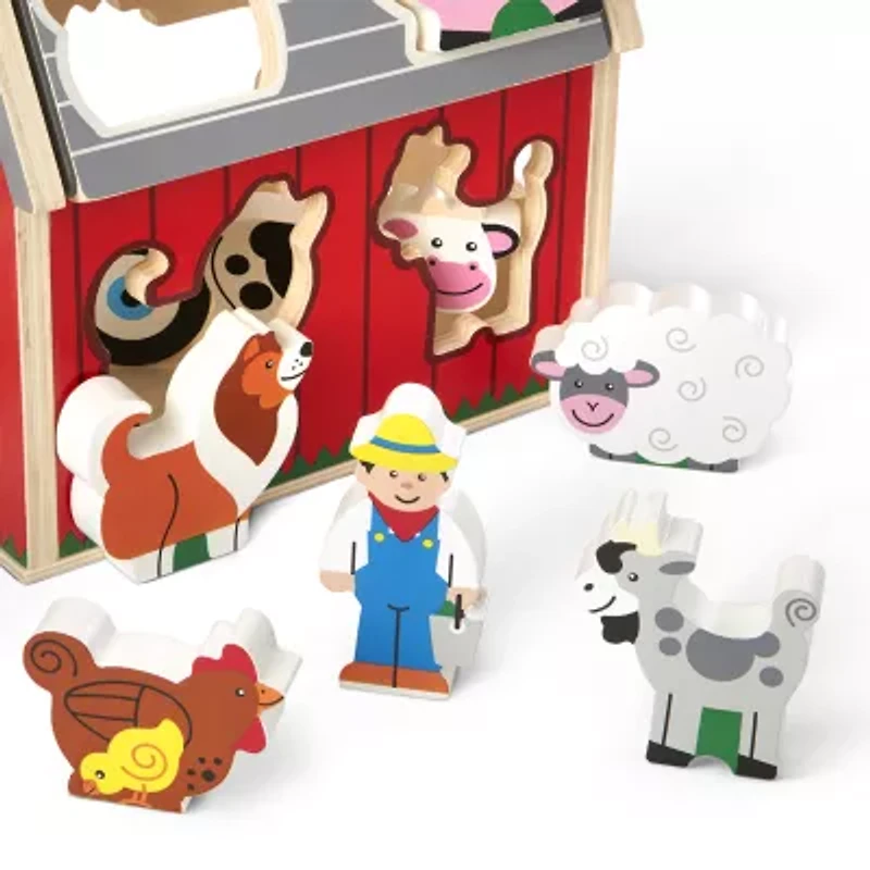 Melissa & Doug Take-Along Sorting Barn Toy Tool