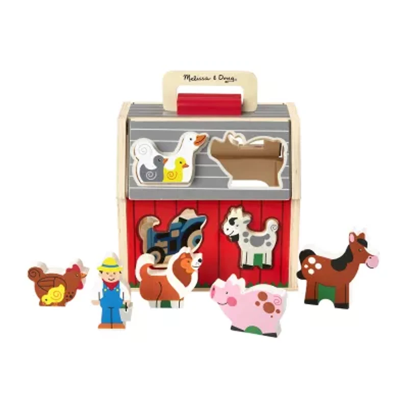 Melissa & Doug Take-Along Sorting Barn Toy Tool