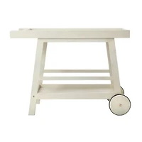 Safavieh Renzo Patio Collection Wood-Top Serving Cart