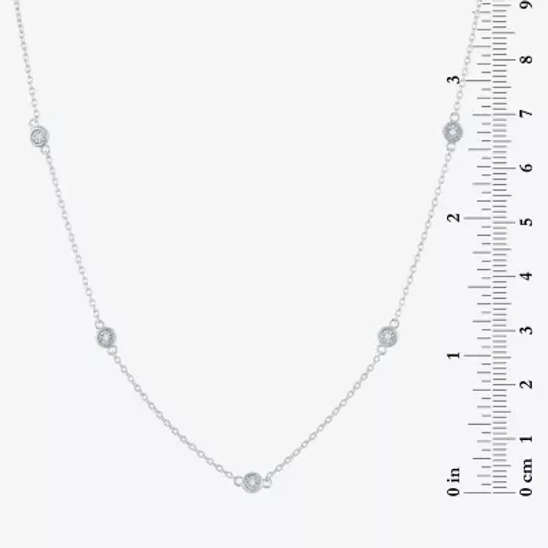 Diamond Addiction (G-H / Si2-I1) Womens 1/5 CT. Lab Grown White 10K Gold 18 Inch Pendant Necklace