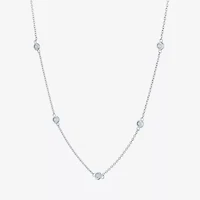 Diamond Addiction (G-H / Si2-I1) Womens 1/5 CT. Lab Grown White 10K Gold 18 Inch Pendant Necklace