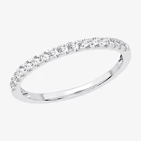 (H-I / Si1-Si2) Womens 1/4 CT. T.W. Lab Grown White Diamond 10K Gold Wedding Band