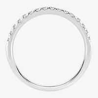 (H-I / Si1-Si2) Womens 1/4 CT. T.W. Lab Grown White Diamond 10K Gold Wedding Band