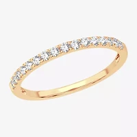 H-I / Si1-Si2) Womens 1/ CT. T.W. Lab Grown White Diamond 10K Gold Wedding Band