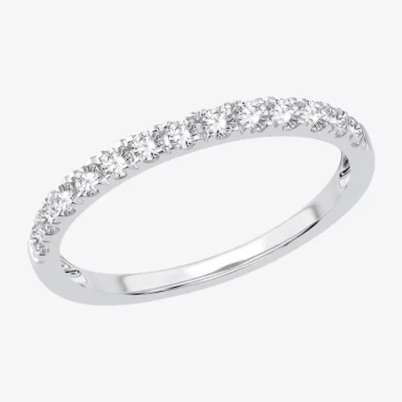 H-I / Si1-Si2) Womens 1/ CT. T.W. Lab Grown White Diamond 10K Gold Wedding Band