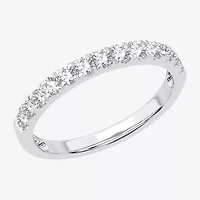 (H-I / Si1-Si2) Womens 1/2 CT. T.W. Lab Grown White Diamond 10K Gold Wedding Band