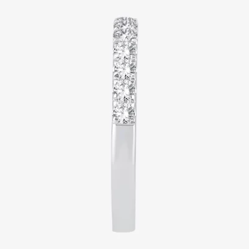 H-I / Si1-Si2) Womens 1/2 CT. T.W. Lab Grown White Diamond 10K Gold Wedding Band