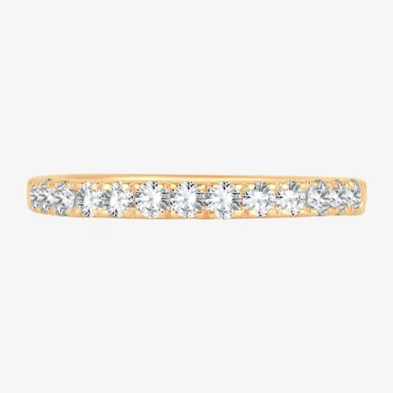 H-I / Si1-Si2) Womens 1/ CT. T.W. Lab Grown White Diamond 10K Gold Wedding Band
