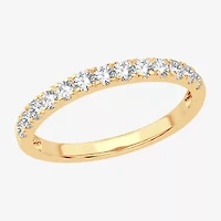 H-I / Si1-Si2) Womens 1/ CT. T.W. Lab Grown White Diamond 10K Gold Wedding Band